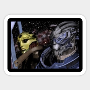 Thane Krios and Garrus Vakarian Sticker